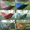 Wholesale of leisure outdoor hammocks, adult thickened canvas hammocks, camping outdoor camping supplies, swings, outdoor hanging chairs details Picture